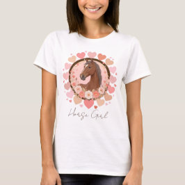 Paard meisje Valentijn T-shirt