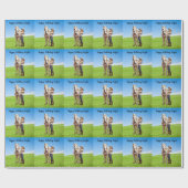 Paard Meisje Verjaardag Viering Speciaal Bericht Cadeaupapier (Vlak)