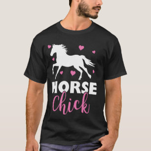 Paard meisjes gezegden grappig berijder t-shirt