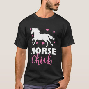 Paard meisjes gezegden grappige berijder t-shirt