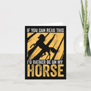 Paard Meisjes Paardrijden Equestrian Paard Liefde Kaart
