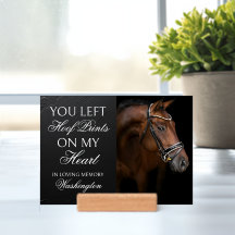 Paard Memorial Equestrian Keepsake Custom Foto