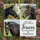 Paard Memorial Gepersonaliseerde 3 Pet Photo Colla Keramisch Ornament