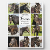 Paard Memorial Gepersonaliseerde Pet Photo Collage Fotoplaat (Voorkant)