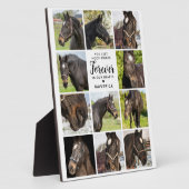 Paard Memorial Gepersonaliseerde Pet Photo Collage Fotoplaat (Zijkant)