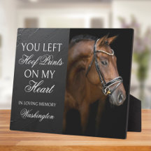 Paard Memorial Keepsake Equestrian Custom Foto
