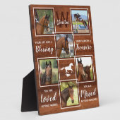 Paard Memorial Unieke Fotocollage Fotoplaat (Zijkant)