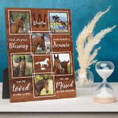 Paard Memorial Unieke Fotocollage Fotoplaat (Zijkant)