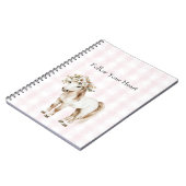 Paard met bloemen notitieboek (Linkerzijde)