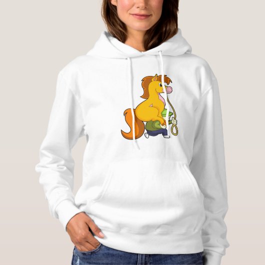 Paard met Boy.PNG Hoodie (Voorkant)