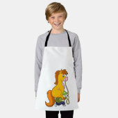 Paard met Boy.PNG Schort (Gedragen)