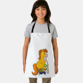 Paard met Boy.PNG Schort (Insitu)