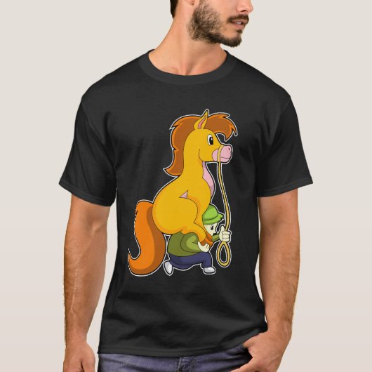 Paard met Boy.PNG T-shirt (Voorkant)