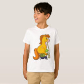 Paard met Boy.PNG T-shirt (Voorkant volledig)