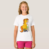 Paard met Boy.PNG T-shirt (Voorkant volledig)
