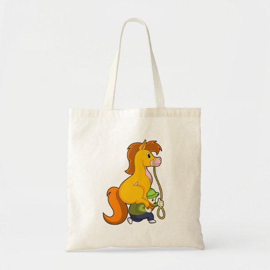 Paard met Boy.PNG Tote Bag (Voorkant)