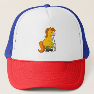 Paard met Boy.PNG Trucker Pet