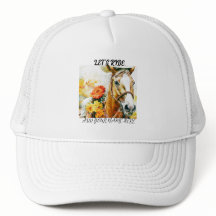  paard met cowboy pet