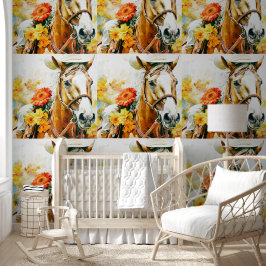  paard met cowgirl pet behang