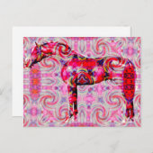 paard met een andere kleur briefkaart (Voorkant / Achterkant)