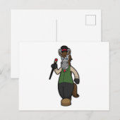 Paard met Hoed & Stok Briefkaart (Voorkant / Achterkant)