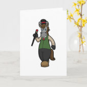 Paard met Hoed & Wandelstok Kaart (Gele Bloem)