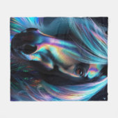 Paard met iriserende kenmerken fleece deken (Voorkant (Horizontaal))