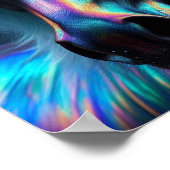 Paard met iriserende kenmerken poster (Hoek)