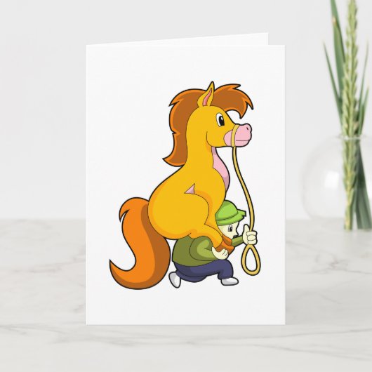 Paard met Jongen.PNG Kaart (Voorkant)