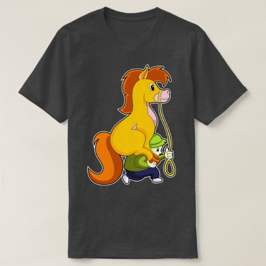 Paard met jongen t-shirt (Design voorkant)