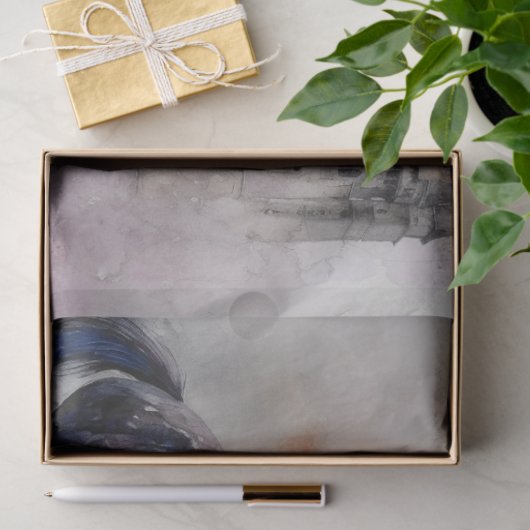 Paard met kasteel 2 Decoupage papier (Geschenk)