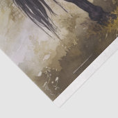 Paard met kasteel Steampunk 1 Decoupage papier (Detail)