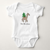 Paard met kerstboom romper (Voorkant)