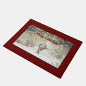 PAARD MET KRANS VAKANTIE DEURMAT 18 "x 24" (Schuin)