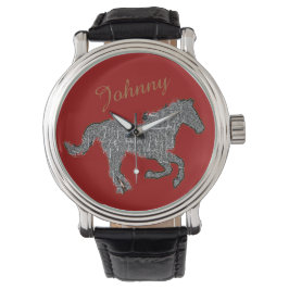Paard met naam horloge