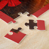 Paard met Rode Strik Legpuzzel (Zijkant)