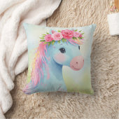 Paard met rozen kroon kussen (Deken)