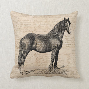 Paard met schriftpapier kussen