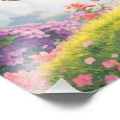 Paard met vleugels foto afdruk (Hoek)