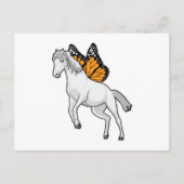Paard met Vlinder Briefkaart (Voorkant)