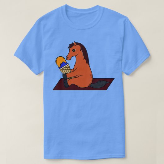Paard met Wafel Ice Cream 2 T-shirt (Design voorkant)