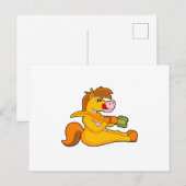 Paard met Wortel Briefkaart (Voorkant / Achterkant)