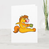 Paard met Wortel Kaart (Voorkant)