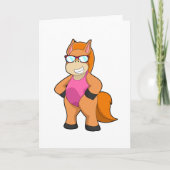 Paard met zonnebril kaart (Voorkant)