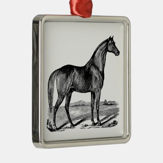  paard metalen ornament (Rechts)