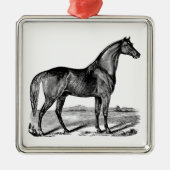  paard metalen ornament (Voorkant)