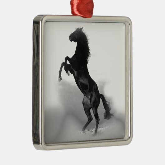 Paard Metalen Ornament (Rechts)