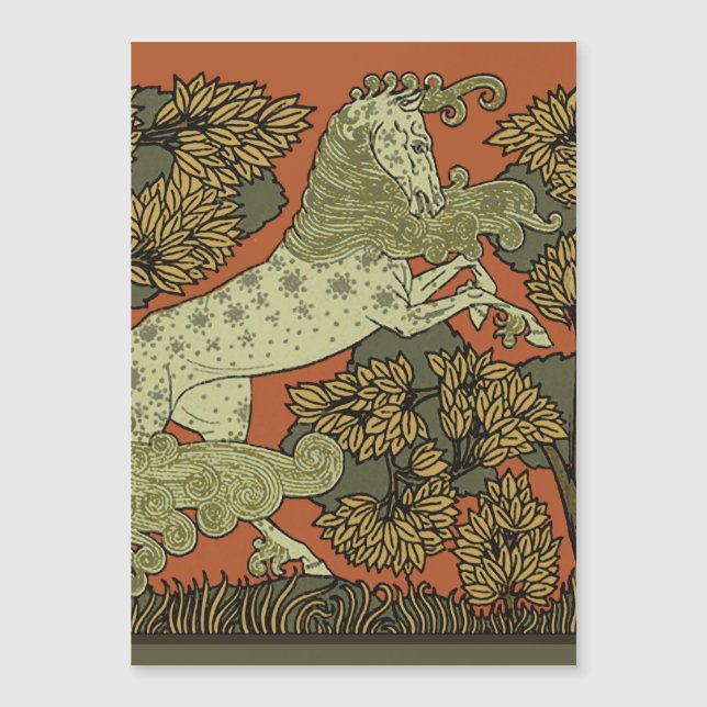 Paard middeleeuwse kunst ambachten Art Nouveau (Voorkant)