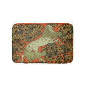 Paard middeleeuwse kunst ambachten Art Nouveau Badmat (Voorkant)