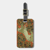 Paard middeleeuwse kunst ambachten Art Nouveau Bagagelabel (Voorkant verticaal)